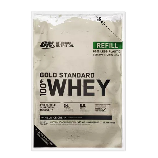 GOLD STANDARD 100% WHEY™ Recyclable Refill Bag